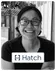 Melanie Wagner of Hatch smiling in a black and white portrait.